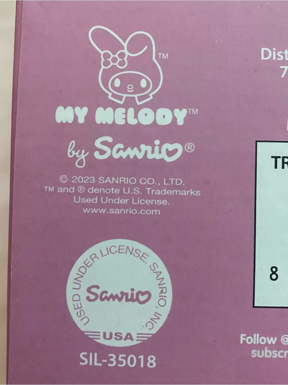 NWT Sanrio My Melody Block Figurine Build Set